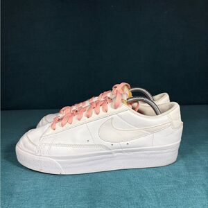 Nike Blazer Low Platform White shoes women’s 10.5